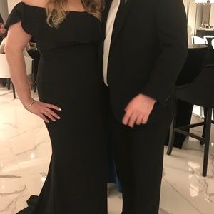 Adriana Papell Black Evening Gown